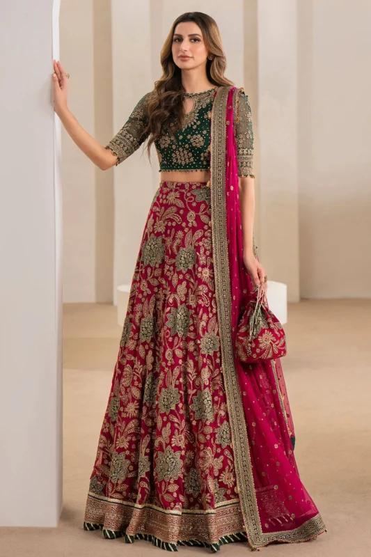 Zilverah embroidered chiffon lehenga party wear dress available in Norway