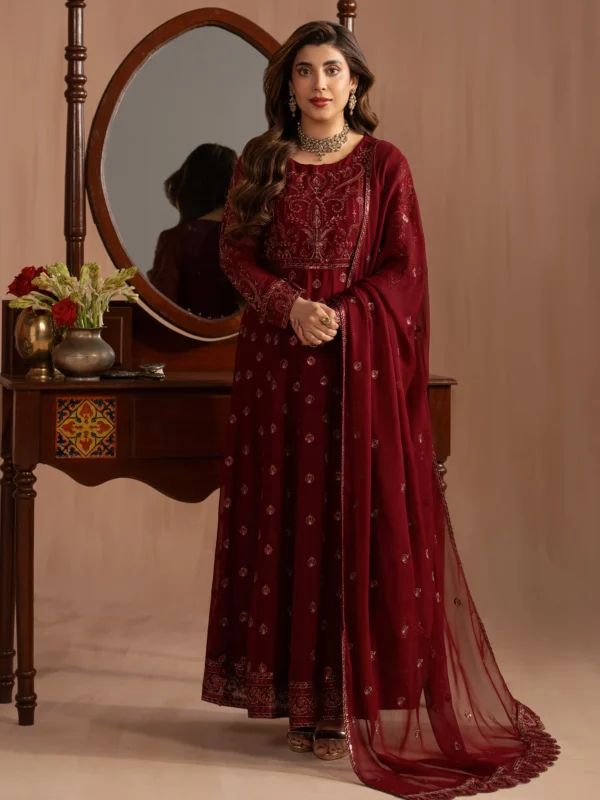 Zilverah 3PC Embroidered Chiffon Maxi Formal Wear – Buy Online Norway