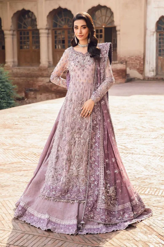 Zilverah Lilac Pure Organza Lehenga – Luxury Formal Wear Available Online in Norway