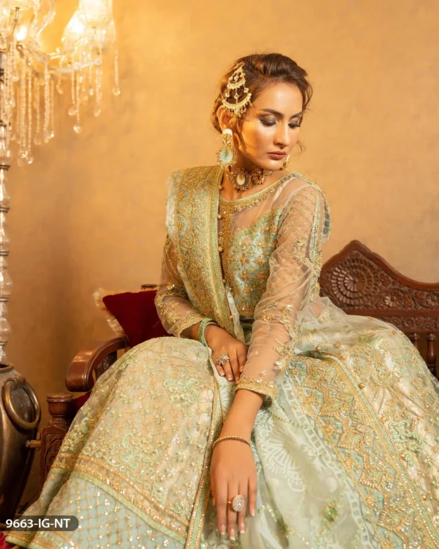 Zilverah Maroon Net Frock Lehenga 3-Piece Party Wear – Buy Online Norway